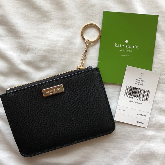 kate spade Handbags - Kate Spade black wallet keychain